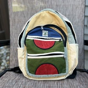 Himalayan hemp backpack made in Nepal